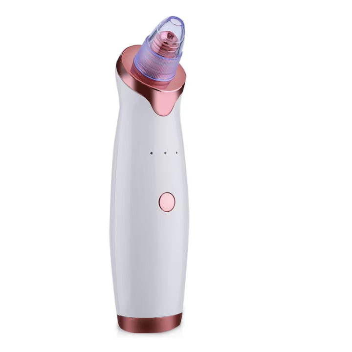 Aspirator Profesional pentru Puncte Negre – 5 Capete, Putere Mare de Absorbție, Încărcare USB, Curățare Ten & Eliminare Acnee